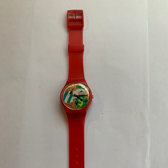 Vintage Swatch  watch  works well , new battery ..generic new band